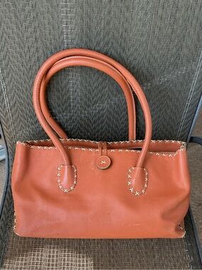 Rd2 Salmon Leather Satchel Bag